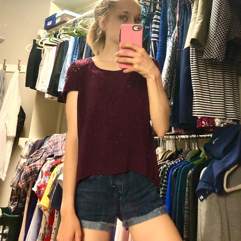 Pretty Maroon Top